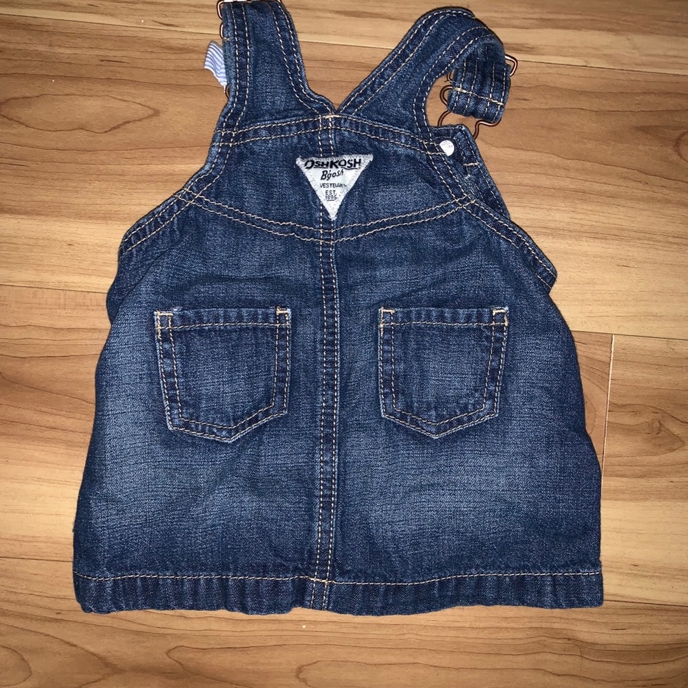 Jean skirt overalls - Picture 2 of 3